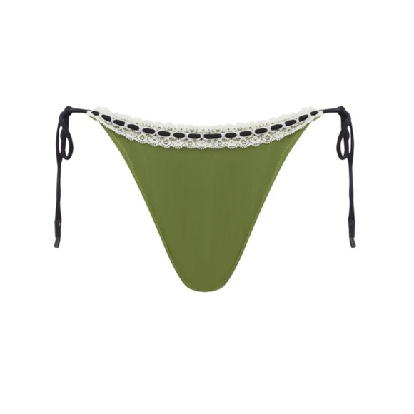 With Jean Buttercup Bikini Top and Betsy Bikini Bottom in Khaki - Picture 3 of 10